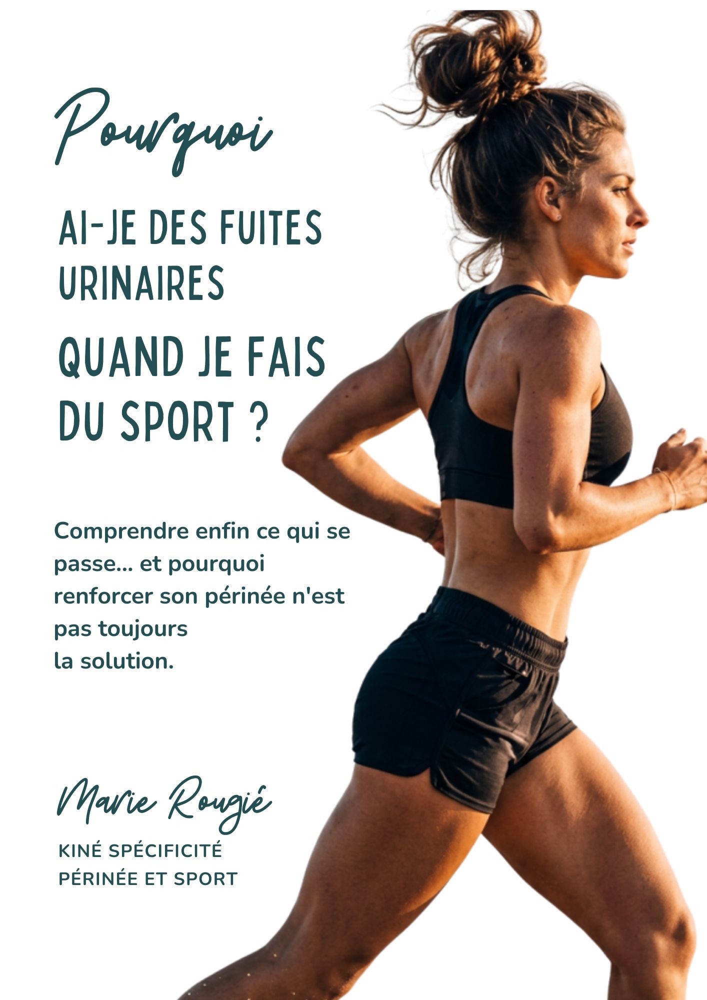 Couverture du guide de Marie Rougié sur les fuites urinaires et le sport